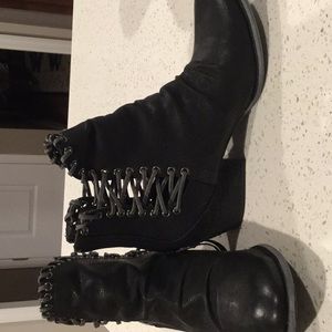 Black/grey Rebel Booties